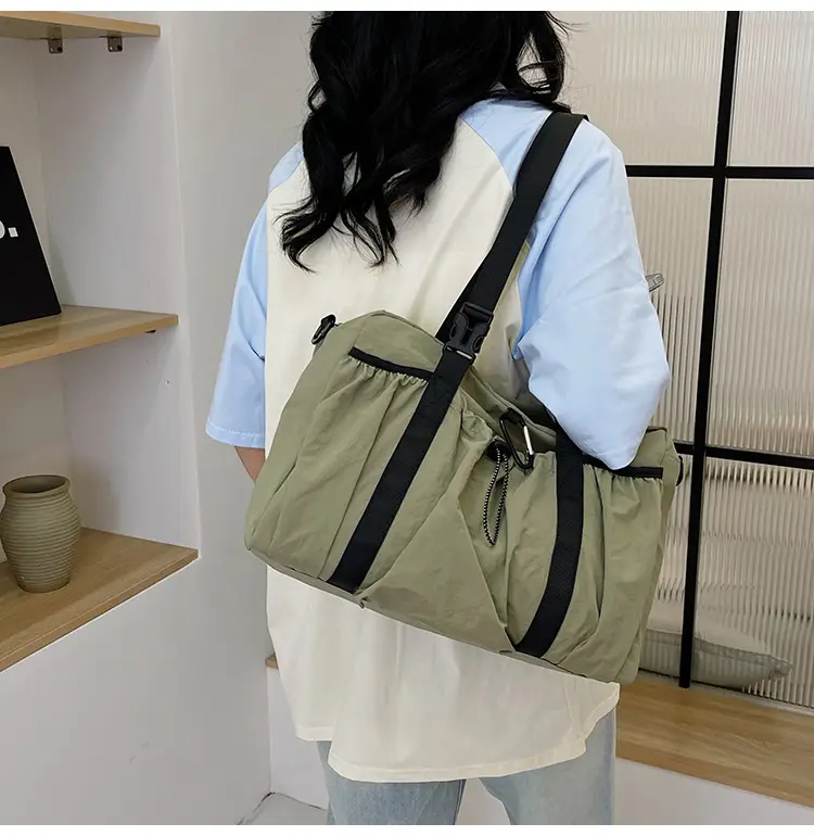 Japanese Style Large Capacity Black Shoulder Bag for Women — feature 39
