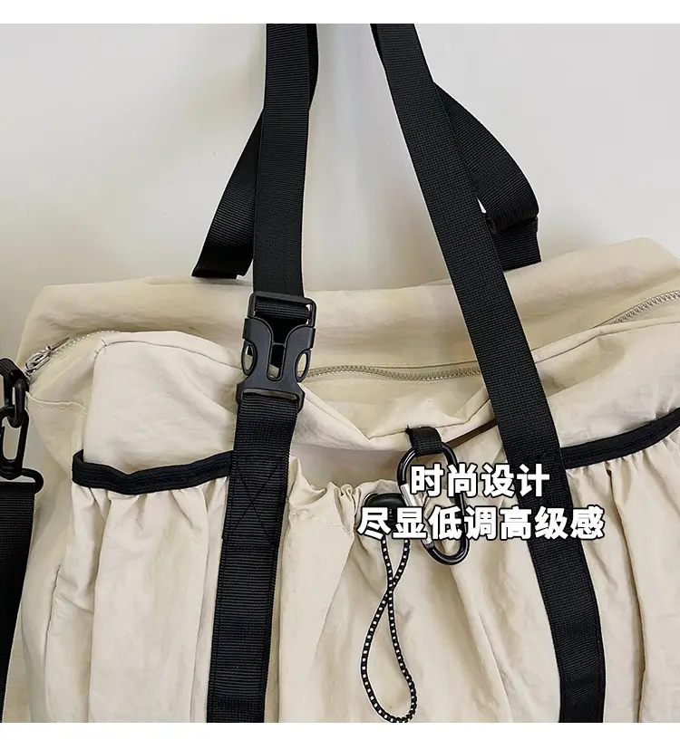 Japanese Style Large Capacity Black Shoulder Bag for Women — feature 5