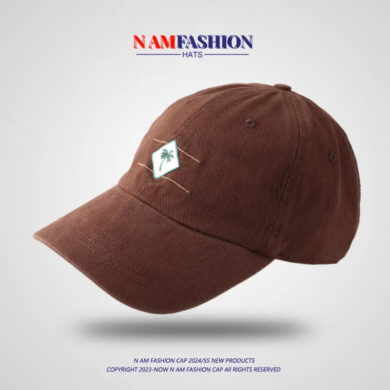 Unisex Coconut Tree Embroidered Cap Soft Cotton — feature 5