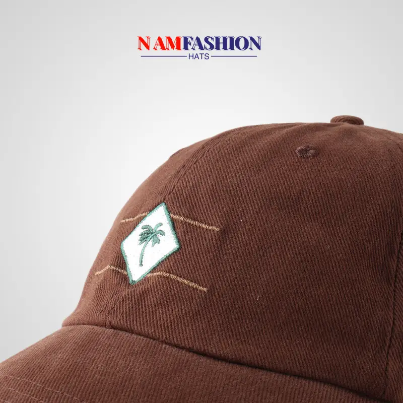 Unisex Coconut Tree Embroidered Cap Soft Cotton — feature 7