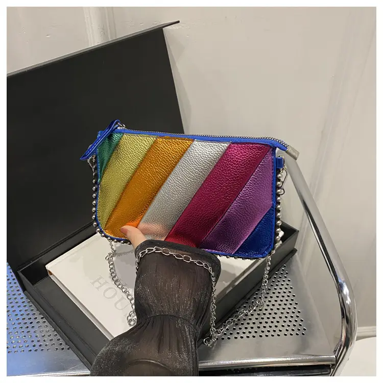 Rainbow Stripe Crossbody Bag for Women — feature 20