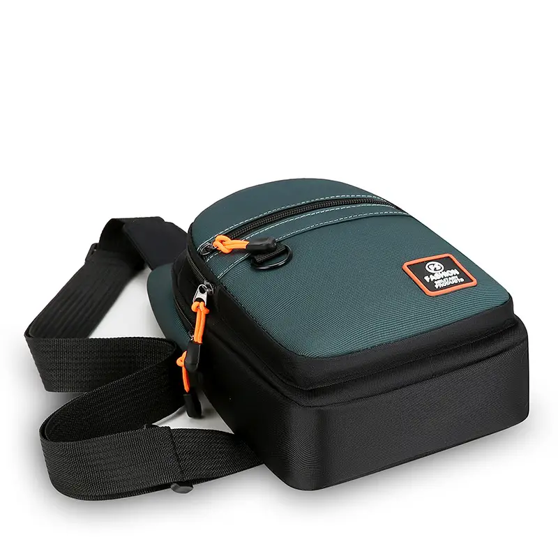 Men's Korean Style Crossbody Bag Teal Black - Image 6