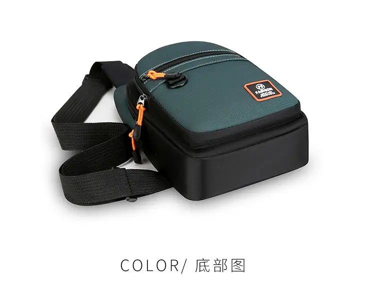 Men's Korean Style Crossbody Bag Teal Black — feature 30