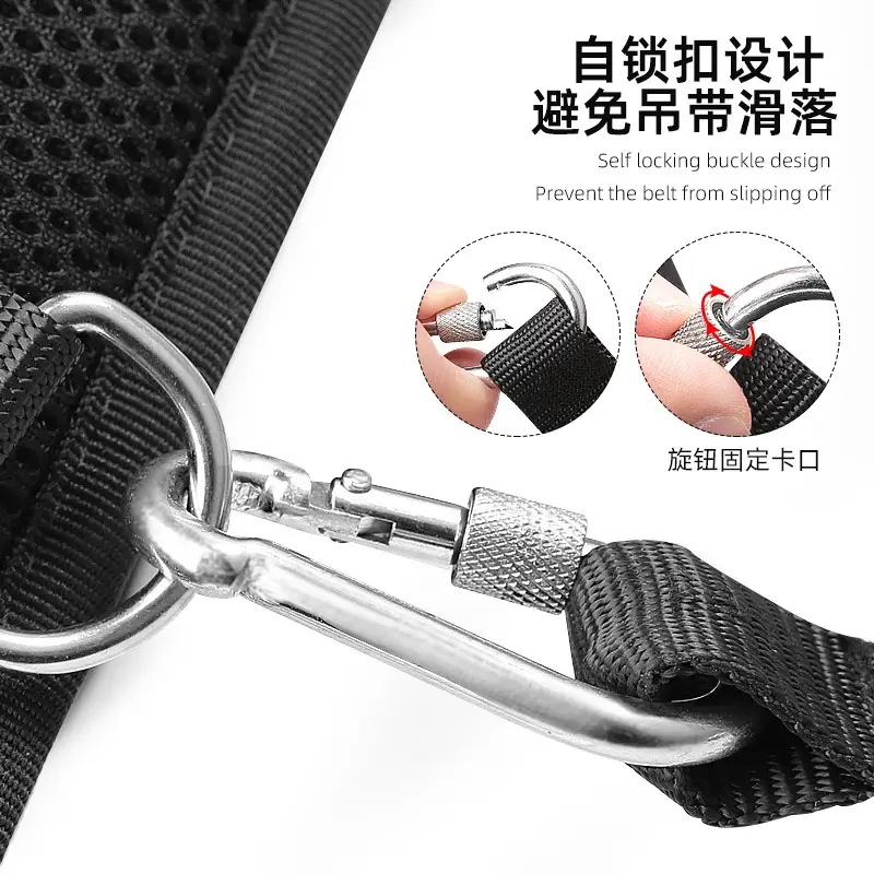 Black Pull-Up Belt for Waist Strength & Resistance Training - Image 4