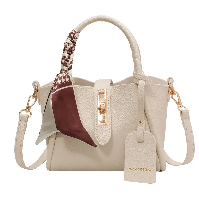 Pink Vintage Silk Handbag with Chain Strap