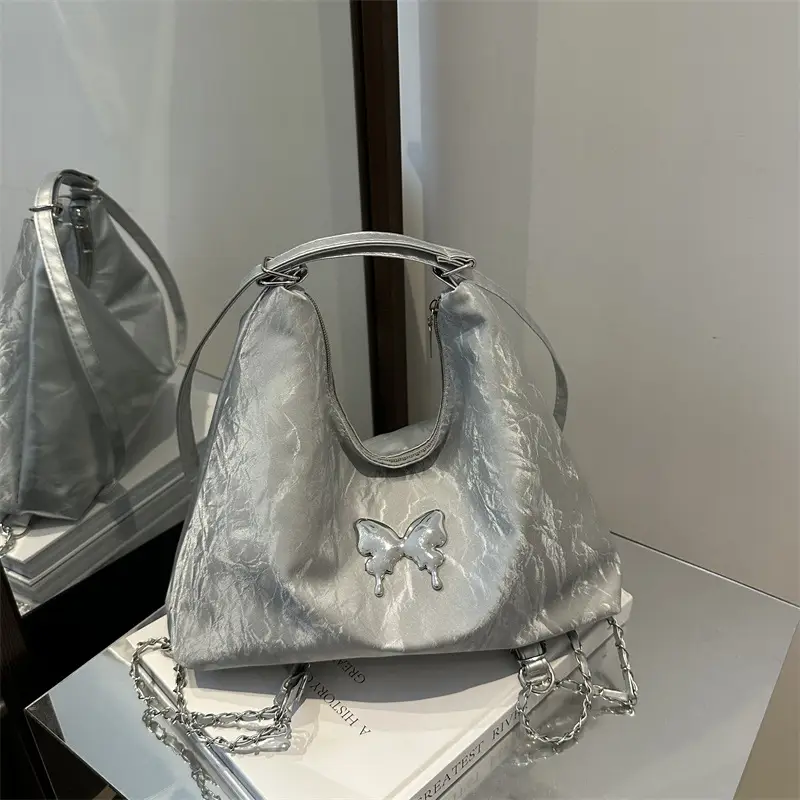 2024 Korean Style Shoulder Crossbody Bag White - Image 9