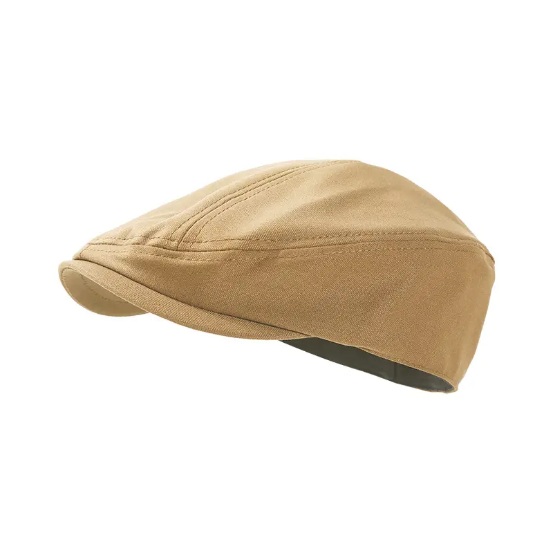 British Style Retro Newsboy Hat Black Pure Color Versatile Beret - Image 9