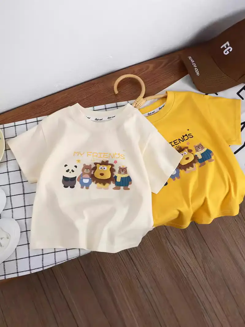 New Cartoon Three-Dimensional Doll T-shirt for Kids - Image 7