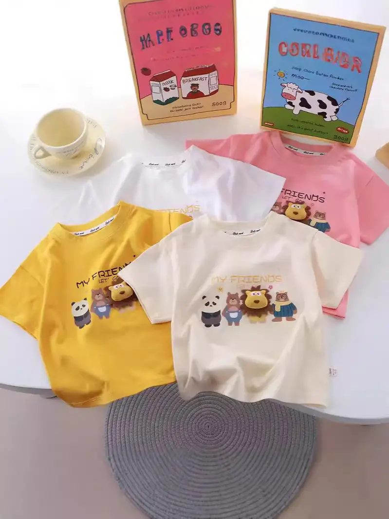 New Cartoon Three-Dimensional Doll T-shirt for Kids - Image 8