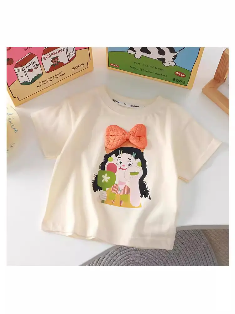 New Cartoon Three-Dimensional Doll T-shirt for Kids - Image 10