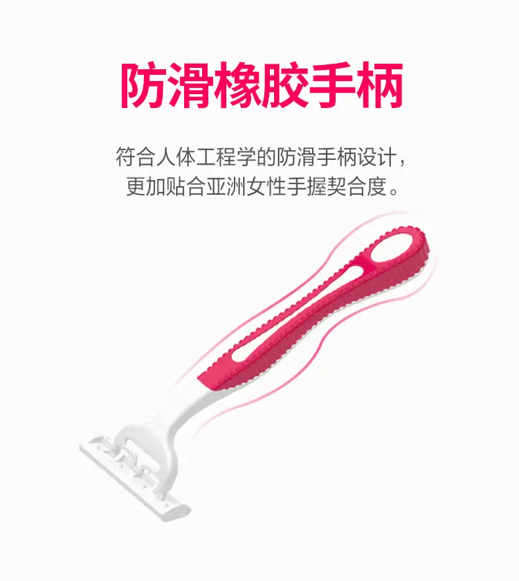Double-Layer Blade Women's Razor 6-Pack for Shaving, Hair Removal, Armpit Hair Removal, Private Parts, Legs, New Skin Softening Set — feature 4
