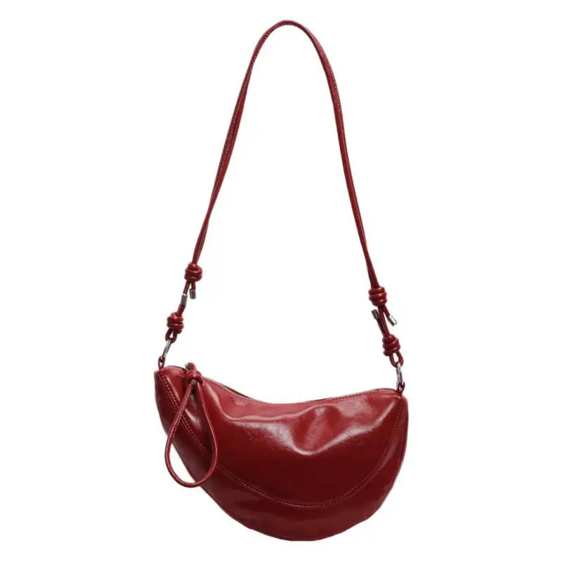Women's Red Crossbody Bag with Adjustable Strap - Image 11