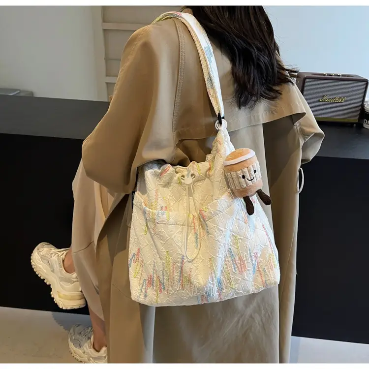 Casual Pink Embroidered Crossbody Bag for Women — feature 21