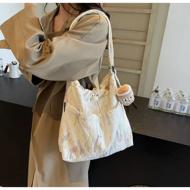 Casual Pink Embroidered Crossbody Bag for Women — feature 22