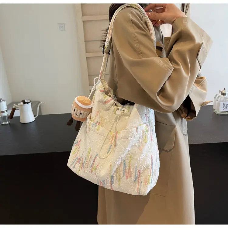 Casual Pink Embroidered Crossbody Bag for Women — feature 23