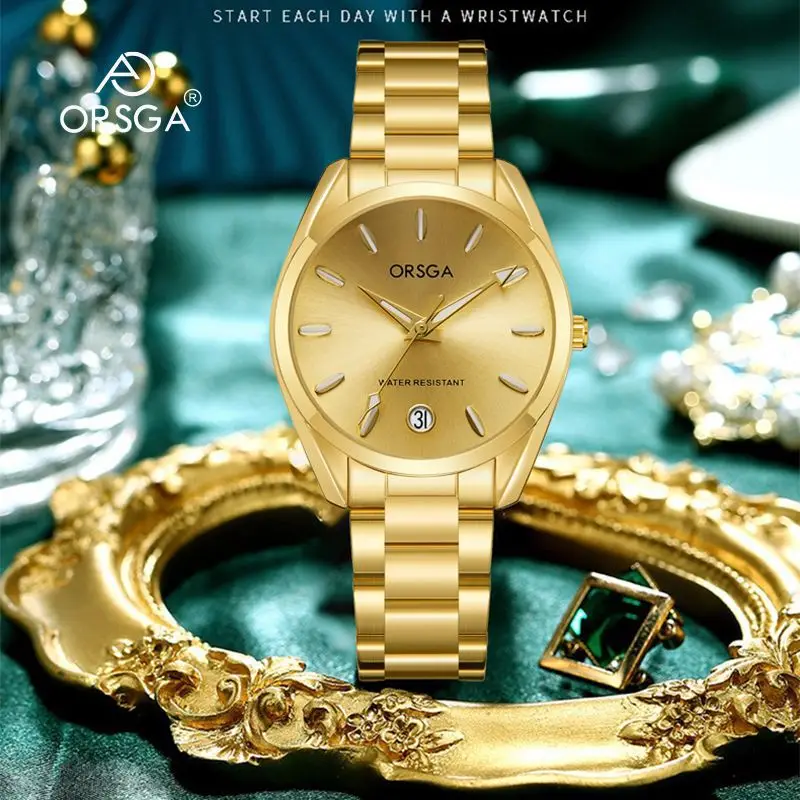 Orsga Silver Ladies Luxury Quartz Calendar Watch - Image 30