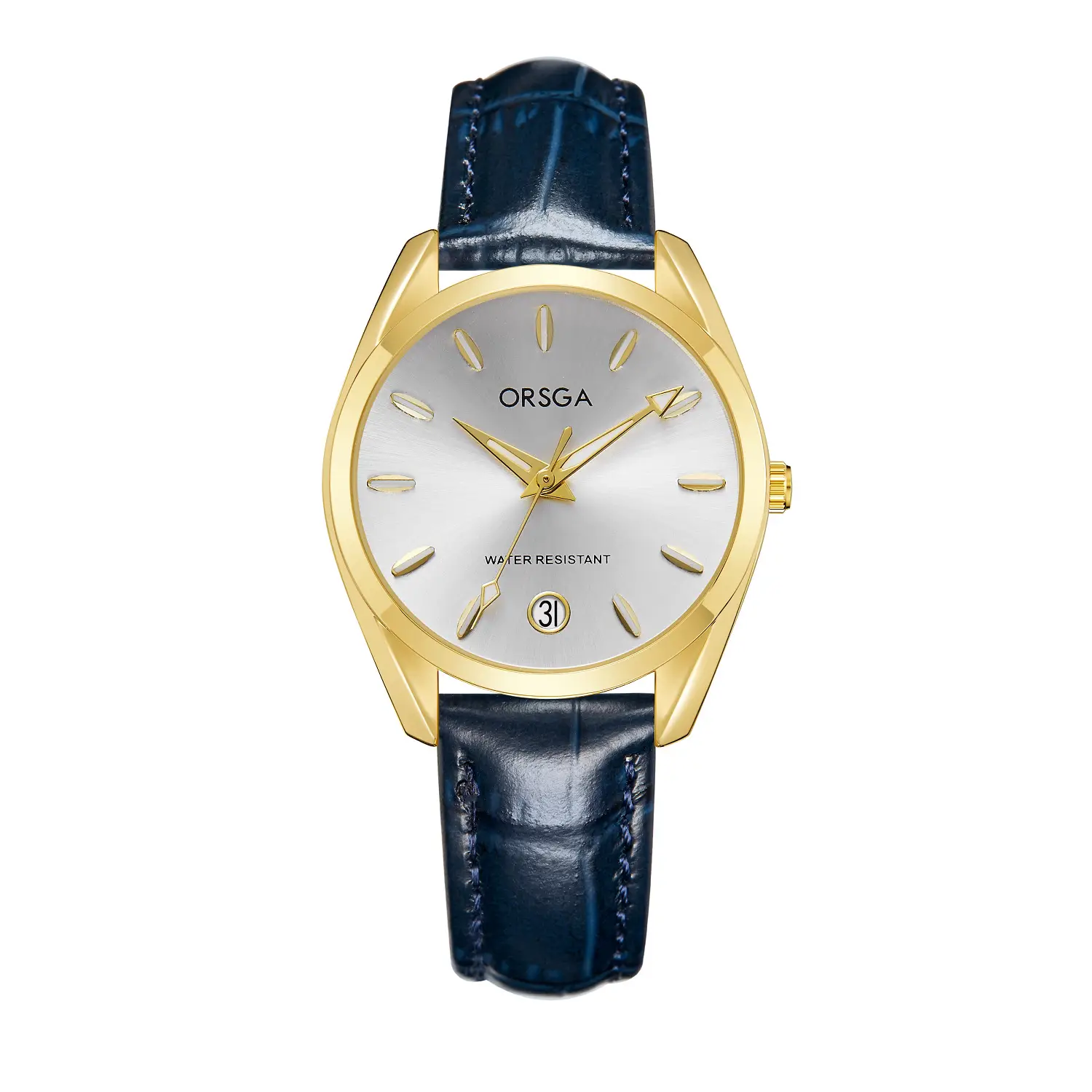 Orsga Silver Ladies Luxury Quartz Calendar Watch - Image 10