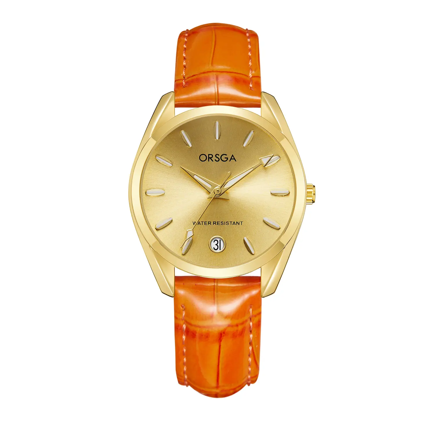 Orsga Silver Ladies Luxury Quartz Calendar Watch - Image 17