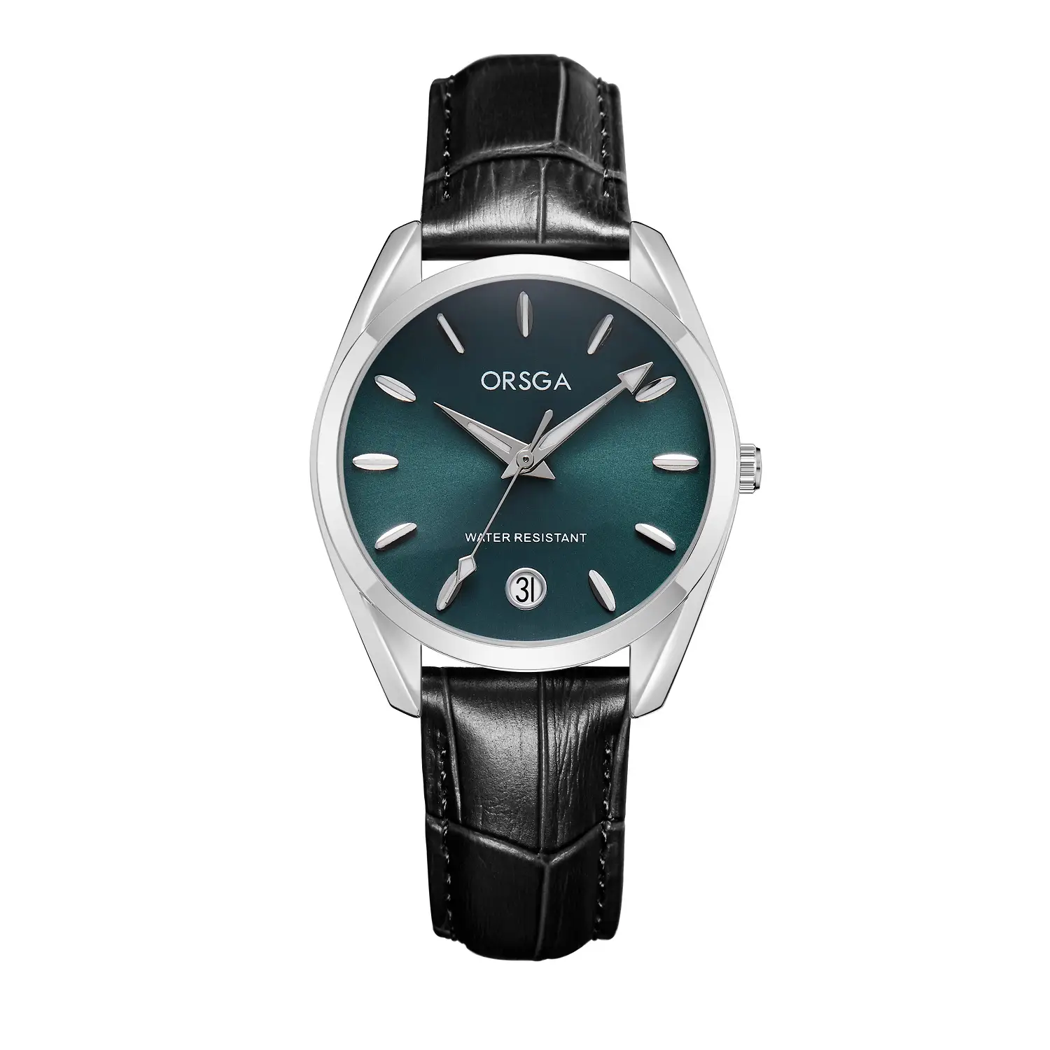Orsga Silver Ladies Luxury Quartz Calendar Watch - Image 18