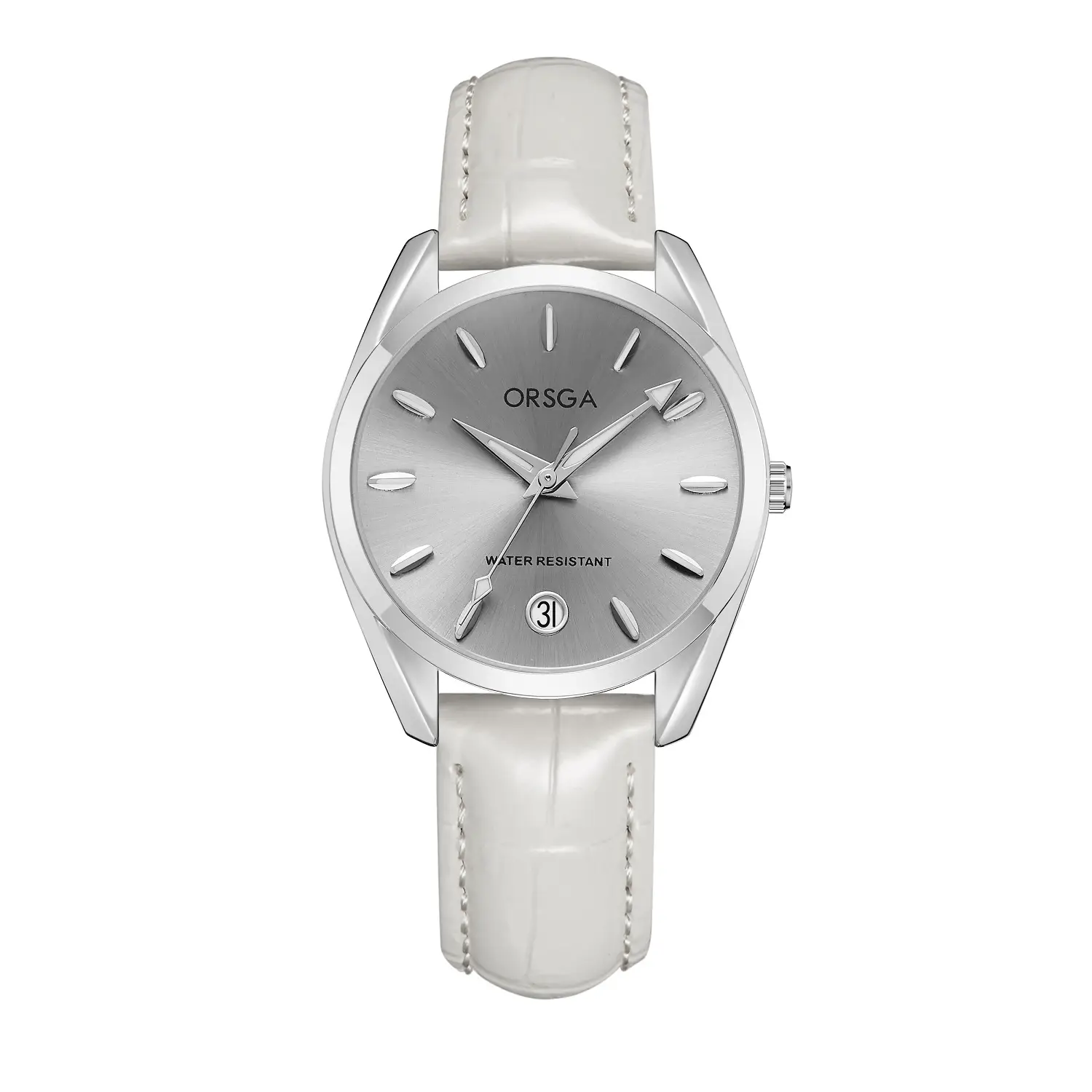 Orsga Silver Ladies Luxury Quartz Calendar Watch - Image 23