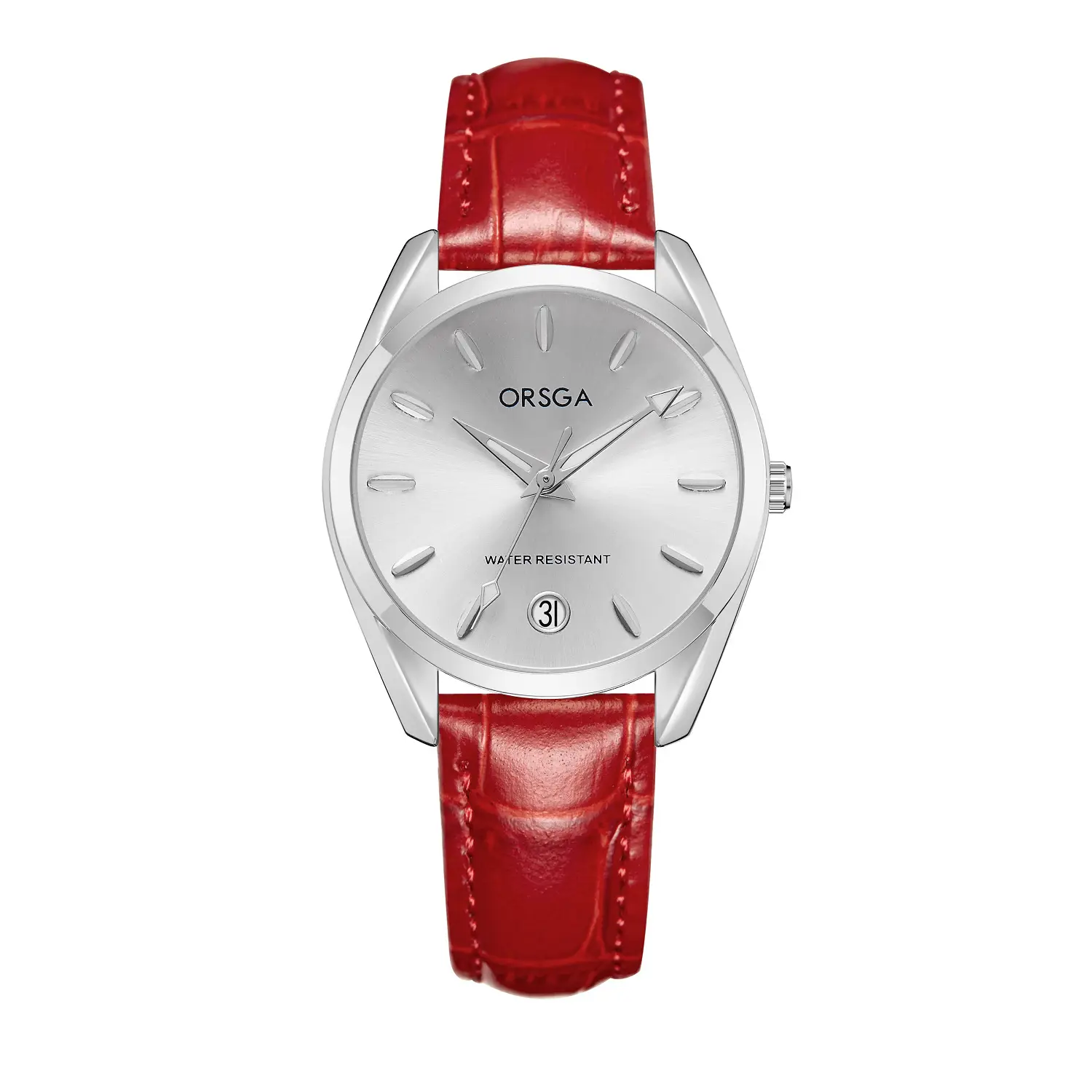 Orsga Silver Ladies Luxury Quartz Calendar Watch - Image 26