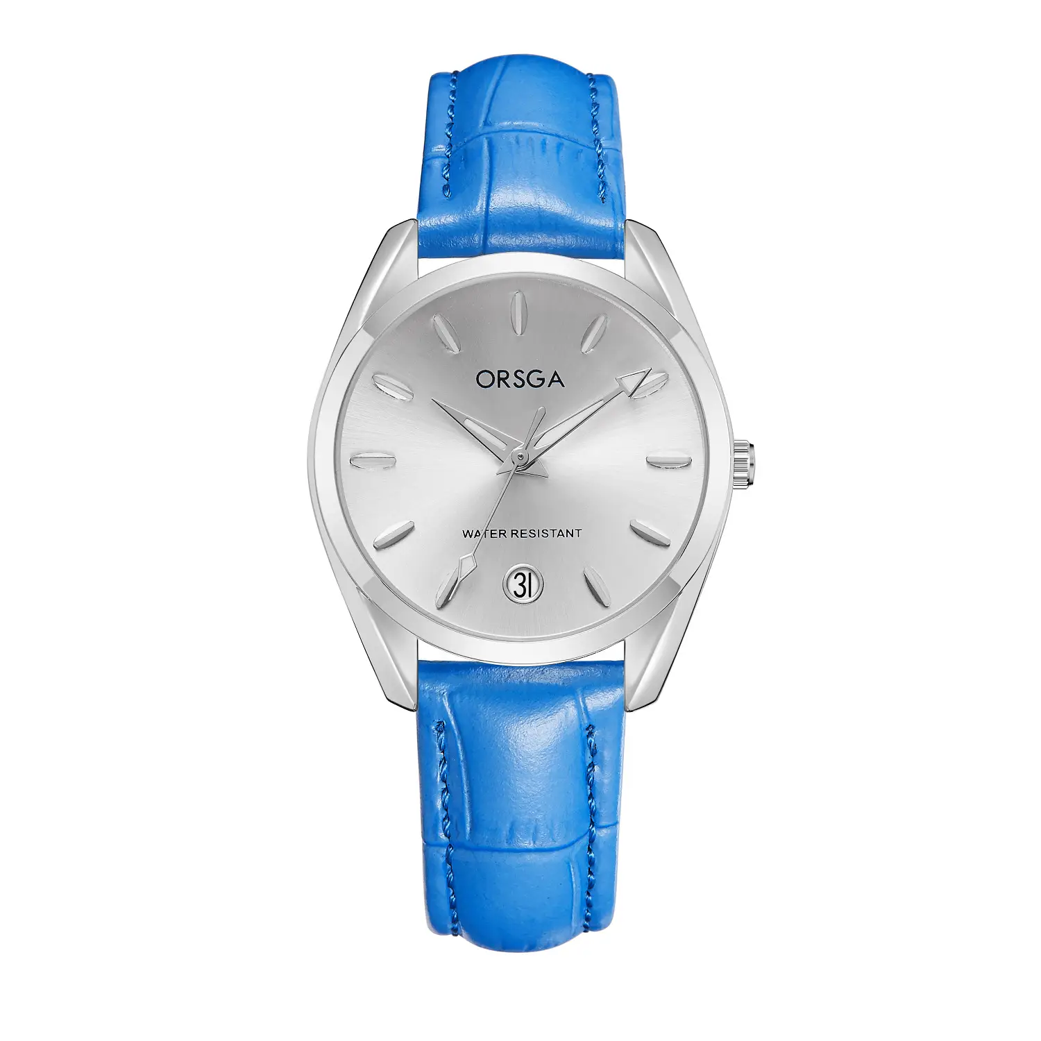 Orsga Silver Ladies Luxury Quartz Calendar Watch - Image 28