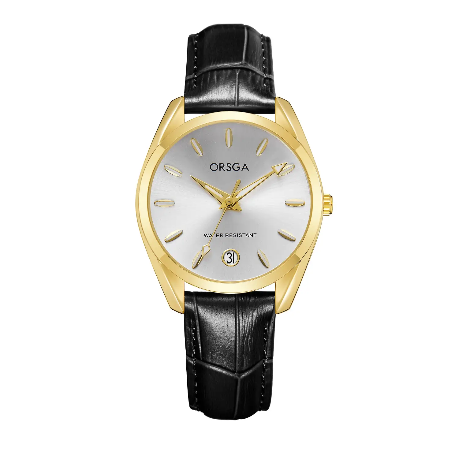 Orsga Silver Ladies Luxury Quartz Calendar Watch - Image 9