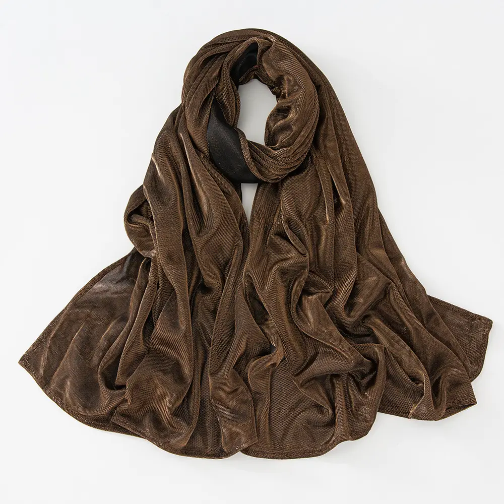 Bright Silk Long Scarf for Women Ethnic Muslim Headscarf - Image 5