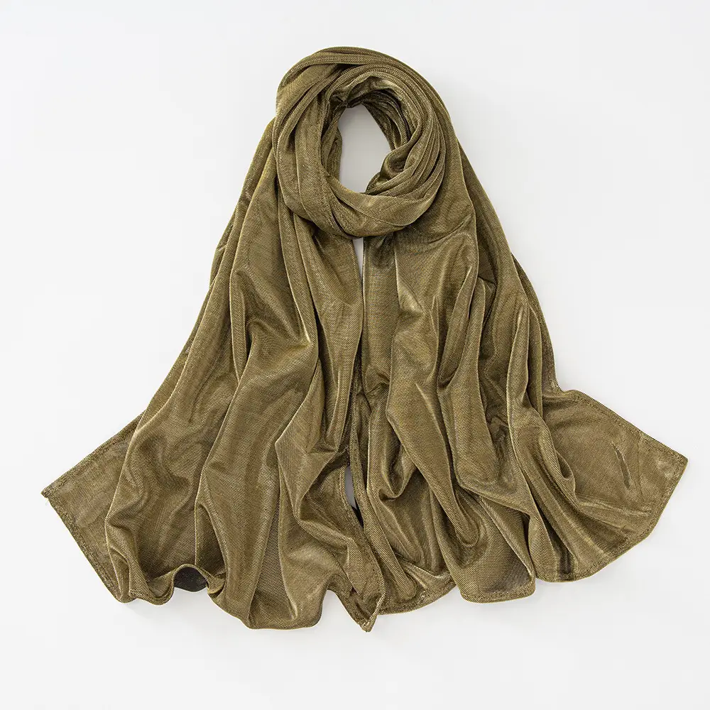 Bright Silk Long Scarf for Women Ethnic Muslim Headscarf - Image 6