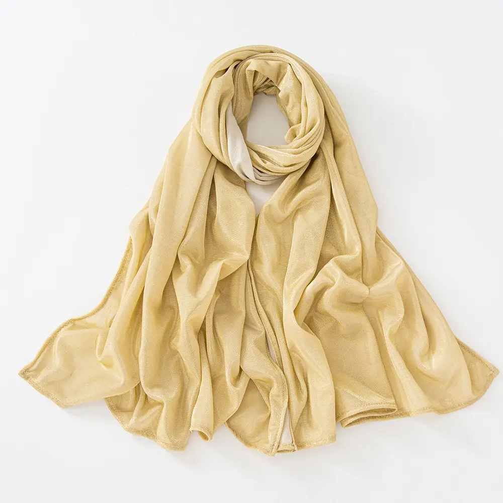 Bright Silk Long Scarf for Women Ethnic Muslim Headscarf - Image 7