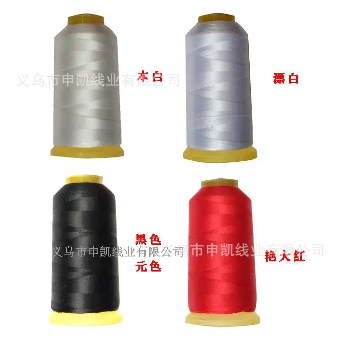 210d polyester yarn light sewing machine special high strength thread 3 strands clothing leather luggage thick thread mercerized sewing thread — feature 12