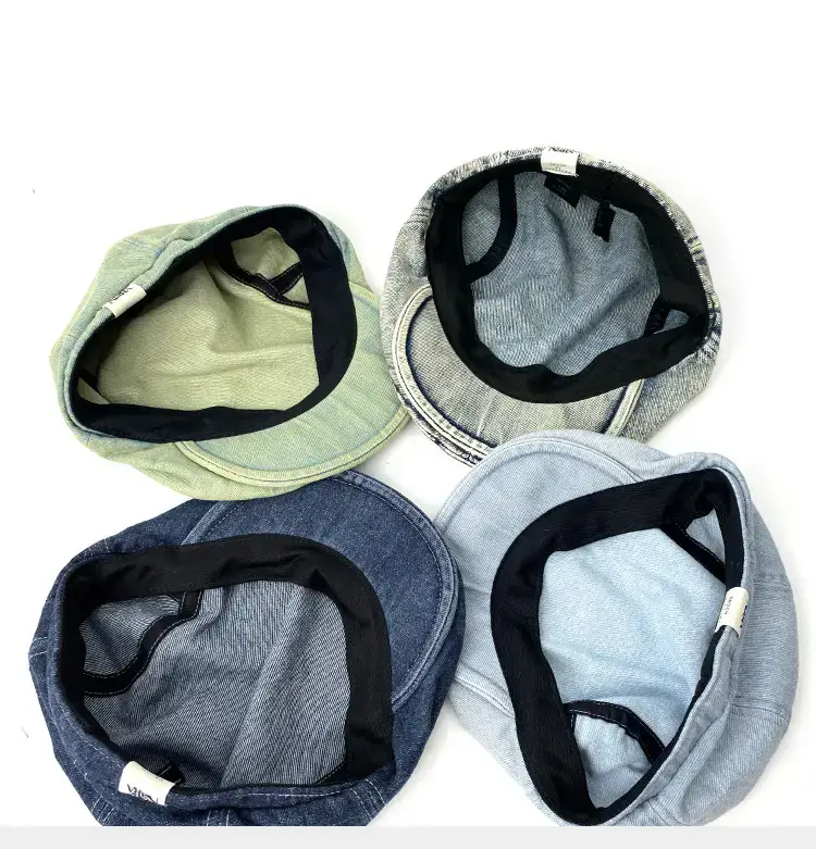 Women Denim Forward Hat Small Big Head Wai Duck Tongue Hat — feature 9