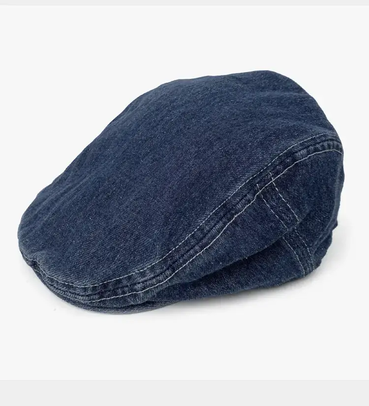 Women Denim Forward Hat Small Big Head Wai Duck Tongue Hat - Image 4