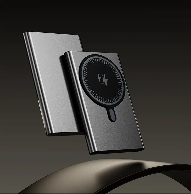 Card-type ultra-thin magsafe fast charging mobile power wireless magnetic charging treasure aluminum alloy compact and portable — feature 18