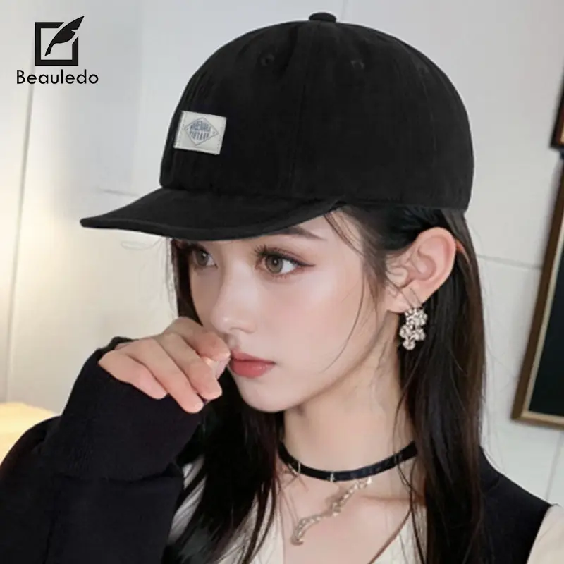 Black Korean Baseball Cap for Women Men - Image 8