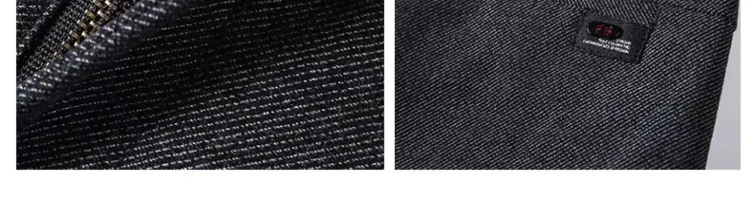Men's Brushed Straight Leg Trousers Black High End Business — feature 8