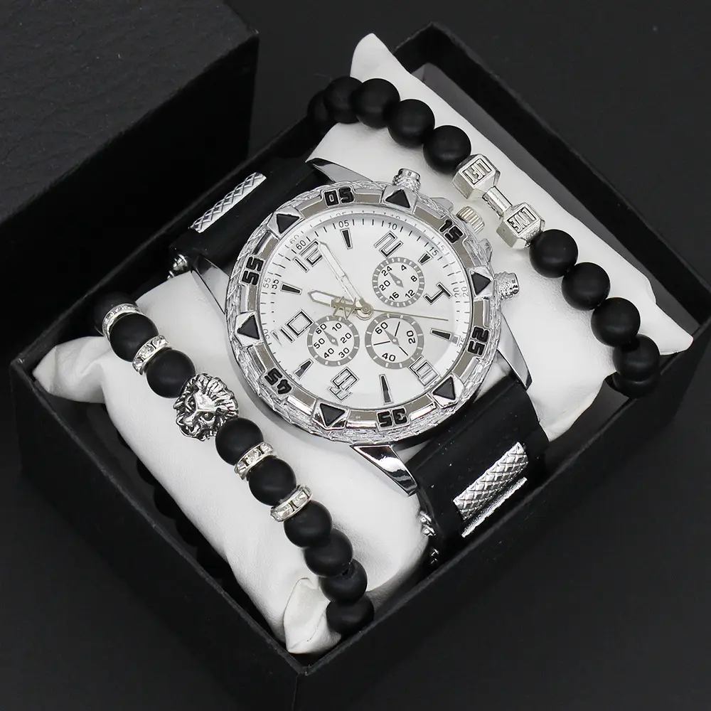 Men's Luxury Quartz Watch with Advanced Sense & Silicone Band - Image 4