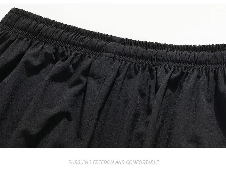 Men's Black Sweatpants Drapey Wide Leg Sports Casual — feature 29