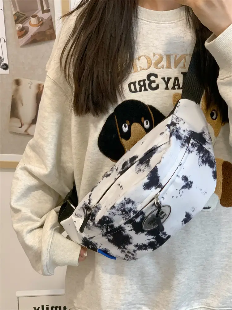 Women's Korean Style Chest Bag with Panda Print — feature 14