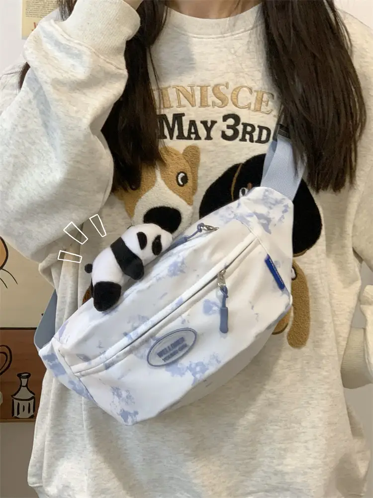 Women's Korean Style Chest Bag with Panda Print — feature 19