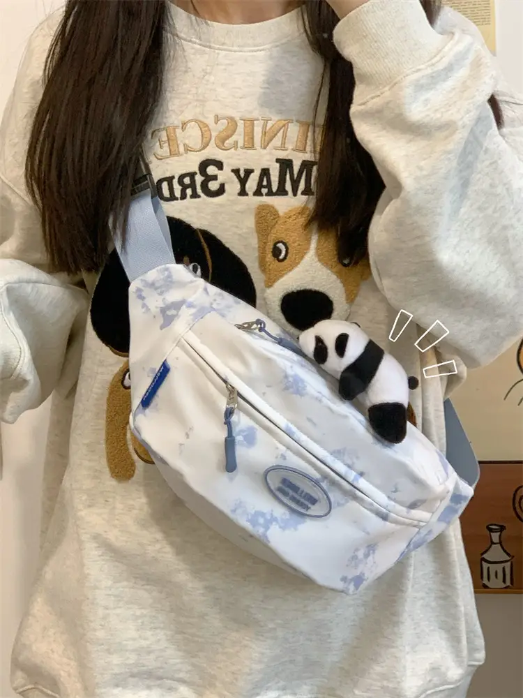 Women's Korean Style Chest Bag with Panda Print — feature 22