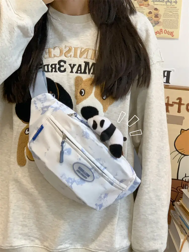 Women's Korean Style Chest Bag with Panda Print — feature 24