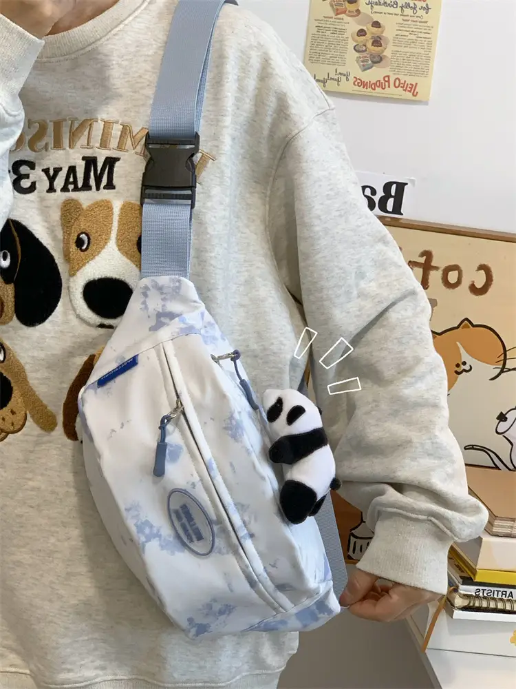 Women's Korean Style Chest Bag with Panda Print — feature 25