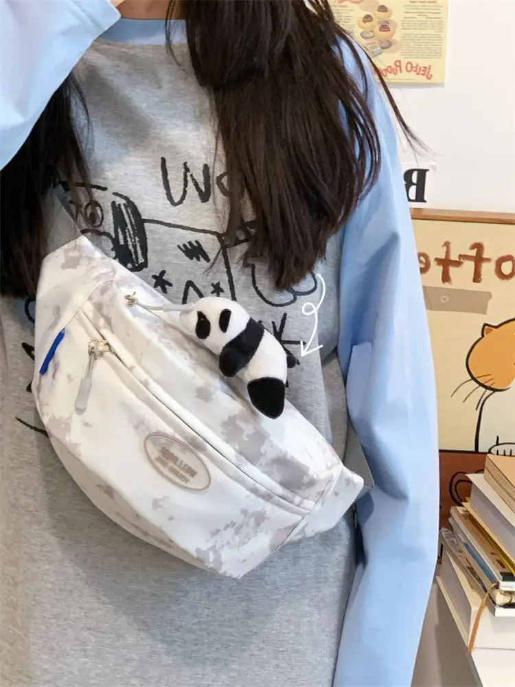 Women's Korean Style Chest Bag with Panda Print — feature 33