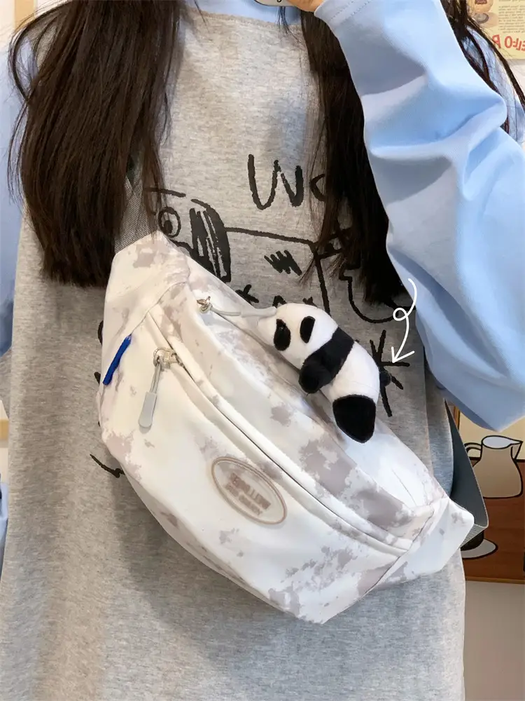 Women's Korean Style Chest Bag with Panda Print — feature 34
