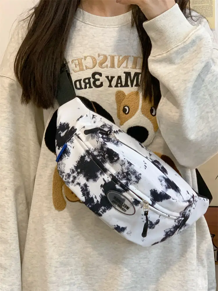 Women's Korean Style Chest Bag with Panda Print — feature 8