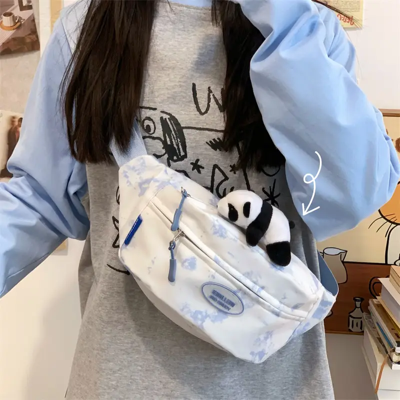 Women's Korean Style Chest Bag with Panda Print - Image 5
