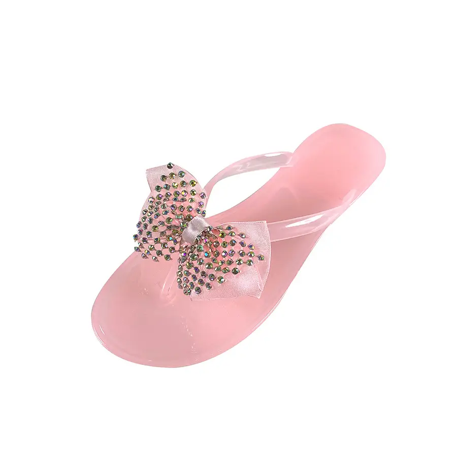 Temu One-Piece Drop-Shipping Beach Women's Flip-Flops Jelly Flat-Soled Amazon Casual Sandals - Image 2