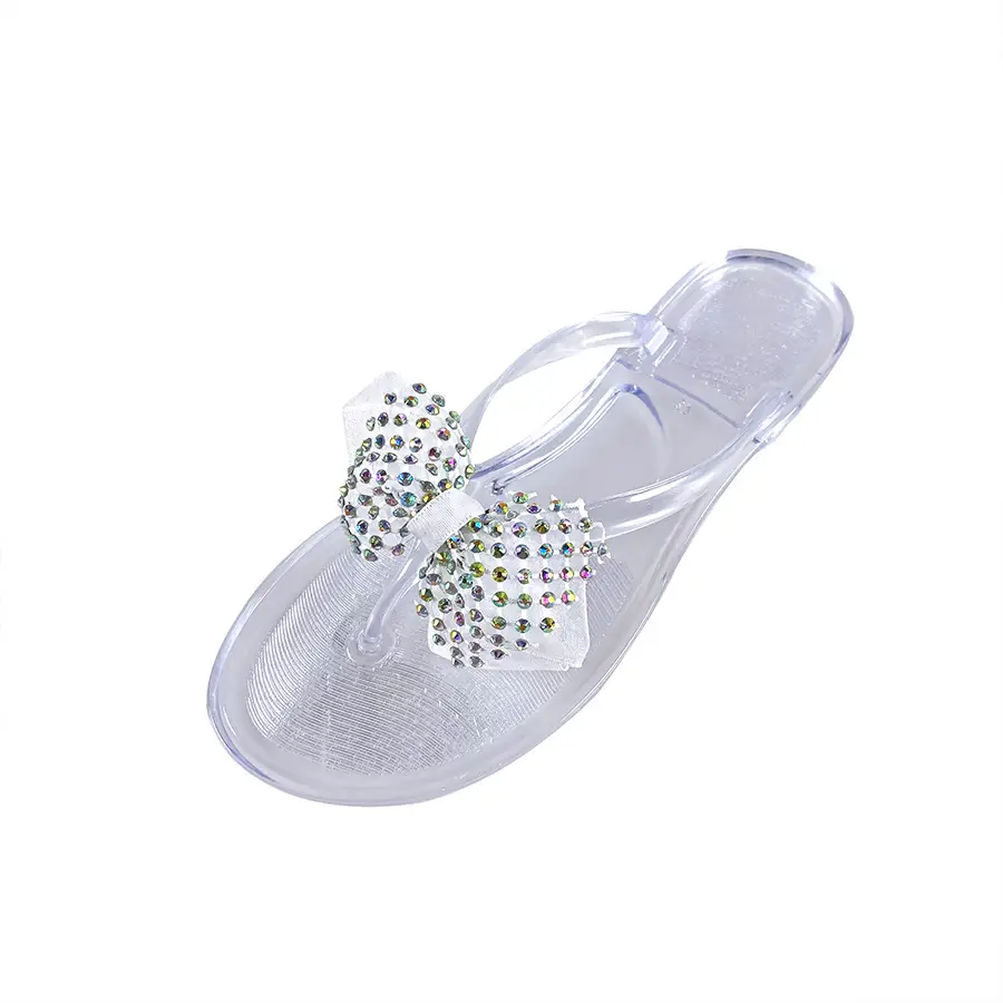 Temu One-Piece Drop-Shipping Beach Women's Flip-Flops Jelly Flat-Soled Amazon Casual Sandals - Image 3