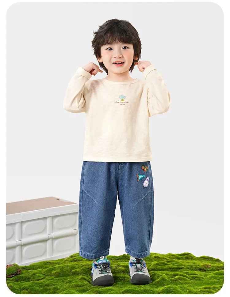 Kaka Panda Long Sleeve T-Shirt for Boys Girls Spring — feature 7